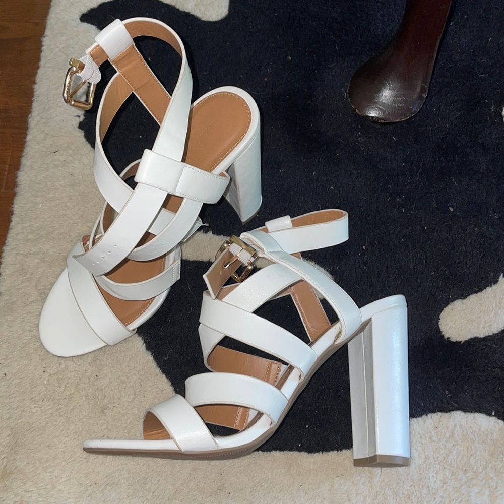 Charolette Russe White Heels